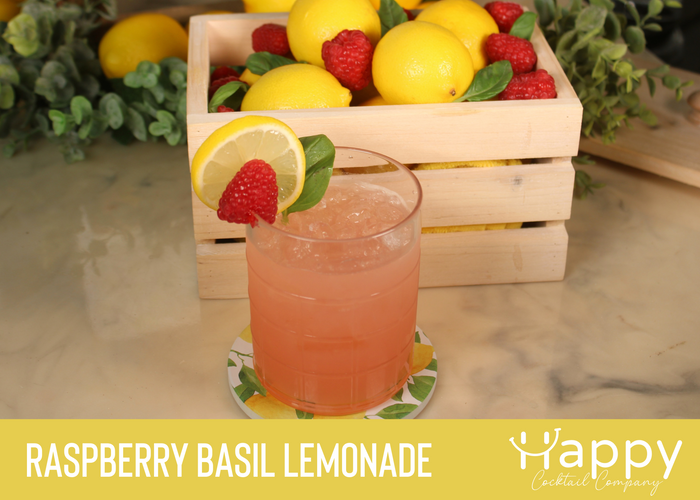 Raspberry Basil Lemonade